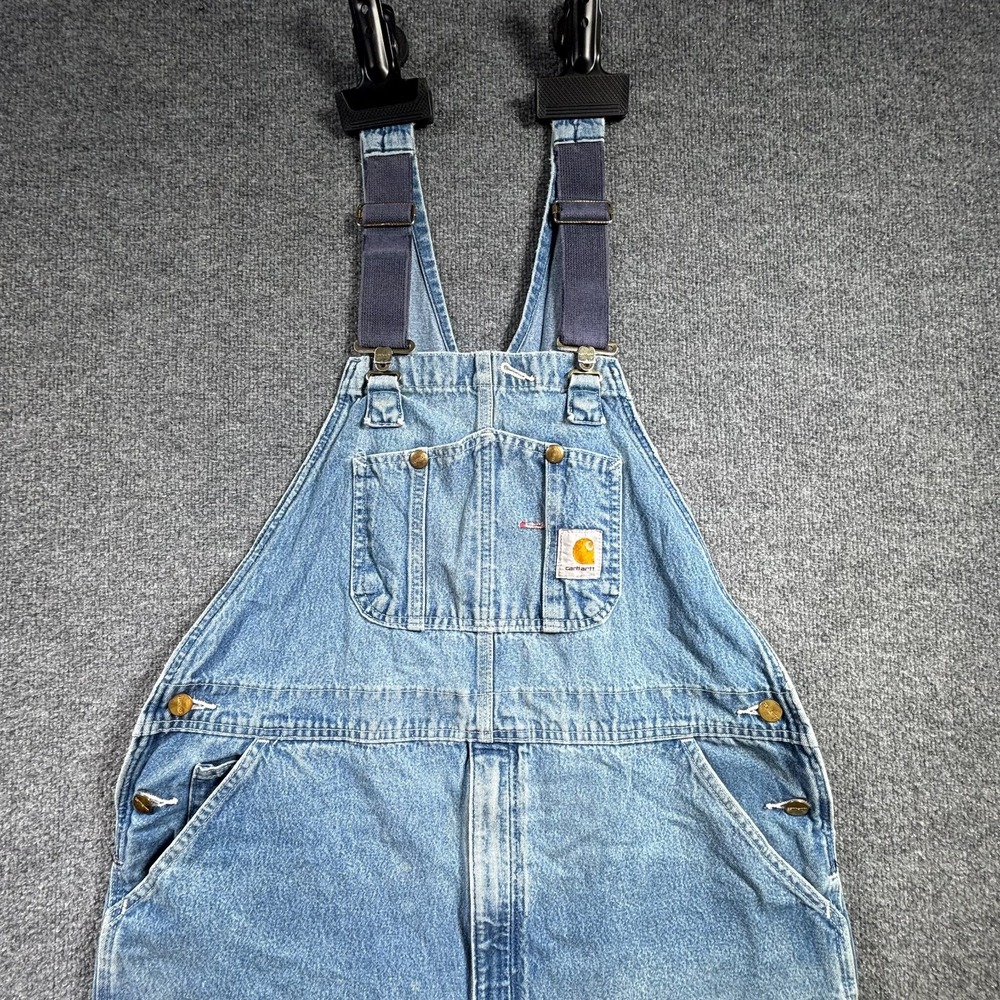Carhartt Light Blue Denim Bib Overalls